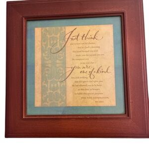 Elegant Brown and Blue Inspirational Wall Art